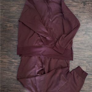 Women's Burgundy Lounge Set